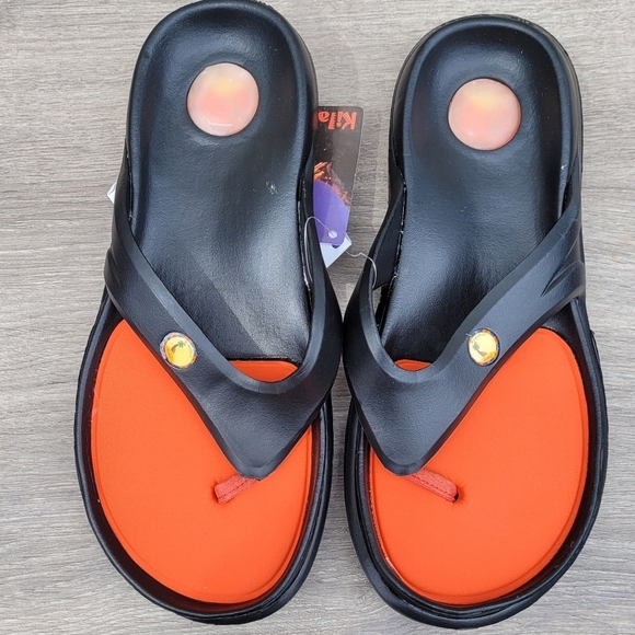 Unisex Slide Flip Flop Thong Flat Sandals Sz 9 Width - Picture 1 of 11